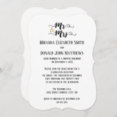 Mr.そしてミセス-結婚の発表 招待状 (正面/裏面)