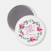 Mr.とミセスエレガントフローラ結婚の |マグネット マグネット (正面/裏面)