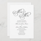 Mr.と氏 |ゲイ結婚式招待状 招待状 (正面/裏面)