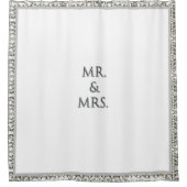 Mr. と Mrs. シャワーカーテン (正面)