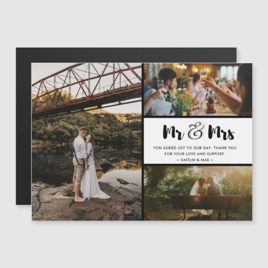 Mr.とMr.とMrs.ありがとうフォトコラージュ (正面/裏面)