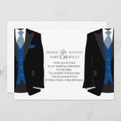 Mr.とMr.スーツとブルータイゲイ結婚 案内状 (正面/裏面)