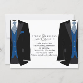 Mr.とMr.スーツとブルータイゲイ結婚 案内状