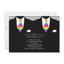 Mr.とMr.スーツとレインボータイゲイ結婚