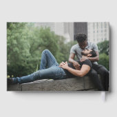 Mr.とMr.タイポグラフィブラックゲイ結婚の写真 ゲストブック (裏面)