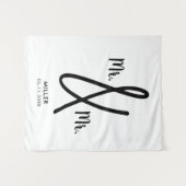 Mr.とMr.バックドロップ同性婚LGBT タペストリー (正面(横))