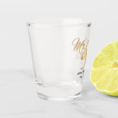 Mr.とMr.金ゴールドグリッター結婚式の引き出物ギフト ショットグラス (左)