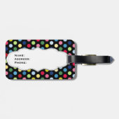 Mr.とMrs.ラゲッジタグ – 彼女の – カラフル水玉模様 ラゲッジタグ (裏面横)