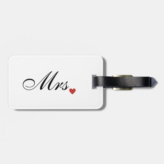 Mr.とMrs.ラゲッパーソナライズされたジ・タグ ラゲッジタグ (裏面横)