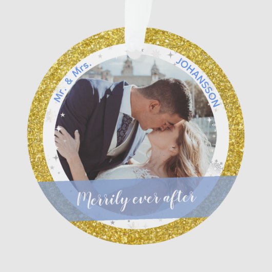 Mr.とMrs.2のクリスマスとして楽しく最初の写真の後 オーナメント (正面)
