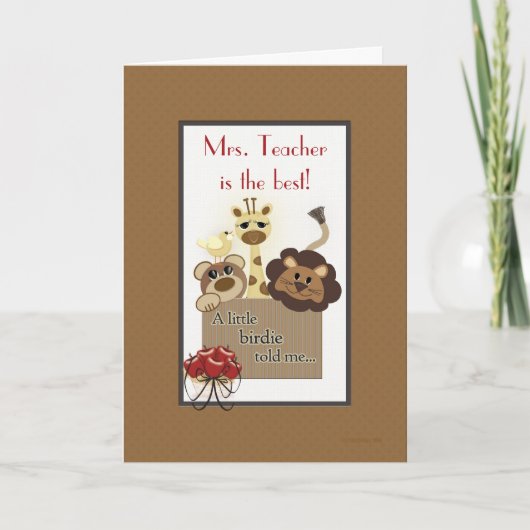 Mr.またはMr.先生テンプレート サンキューカード (正面)