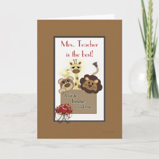 Mr.またはMr.先生テンプレート サンキューカード