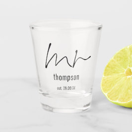 Mr.エレガント Nameスクリプト新型のキープサケギフト ショットグラス