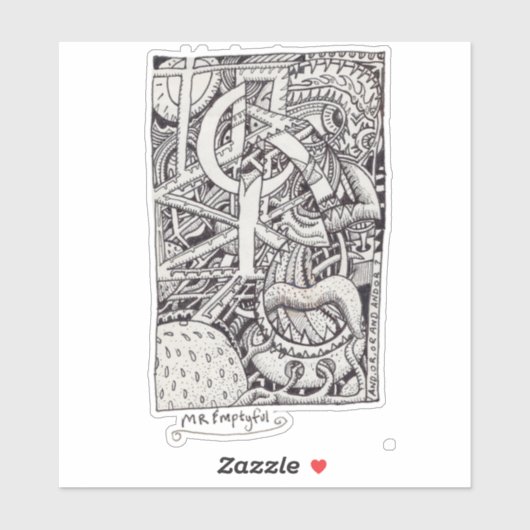 Mr.エンプティフル、インクスケッチ長方形シール シール (シート)