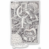 Mr.エンプティフル、インクスケッチ長方形シール シール (正面)