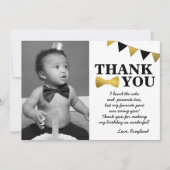 Mr.オネダーフルブラックと金ゴールドサンキューカード サンキューカード (正面)