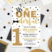 Mr.オネダーフル招待状第1の誕生日ボーイ 招待状