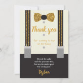 Mr.オネダーフル金ゴールドとブラックボウタイ 招待状 (正面)