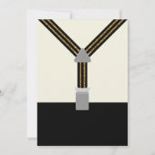 Mr.オネダーフル金ゴールドとブラックボウタイ 招待状 (裏面)