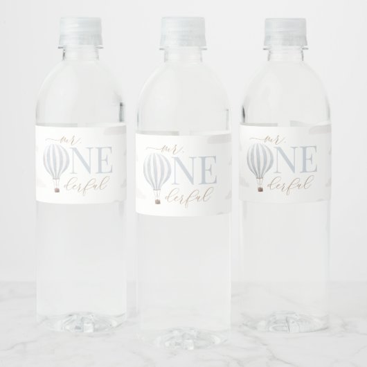 Mr.オンダーフル熱気球の第1の誕生日 ペットボトルラベル (ボトル)