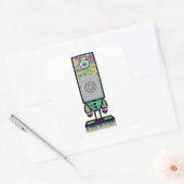 Mr.カラフルサイケデリック1個のアイドスピーカーv2 スクエアシール (封筒)