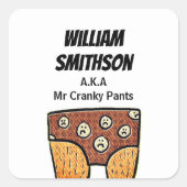 Mr.クランキーパンツのカスタマイズ スクエアシール (正面)