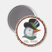 Mr -クール雪だるま マグネット (正面/裏面)