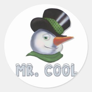 Mr -クール雪だるま ラウンドシール