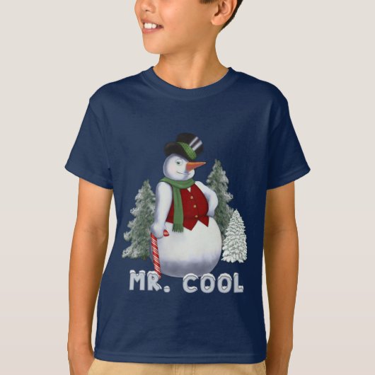 Mr -クール雪だるま tシャツ (正面)