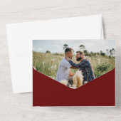 Mr. |ゲイ夫婦結婚の写真 オールインワン招待状 (裏面)