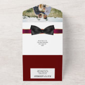 Mr. |ゲイ夫婦結婚の写真 オールインワン招待状 (外側)