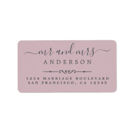 Mr.スクリプトPastel Purpleの結婚差出人住所 ラベル