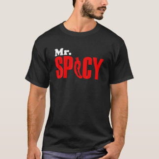 Mr.スパイシーなマッチングのスパイシーTシャツ Tシャツ