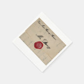 Mr.ダーシーリージェンシーラブレター スタンダードカクテルナプキン (角)