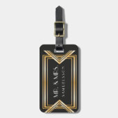 Mr.トラベルラゲッジタグ&ミセス |ギャツビーインスパイア ラゲッジタグ (正面縦)