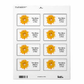 Mr.ハッピーサンシャイン – 親指を上げる ラベル (フルシート)