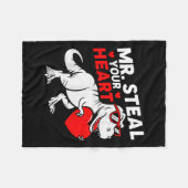 Mr.バレンタインハートの少年たちを盗む フリースブランケット (正面(横))