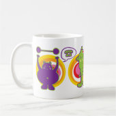 Mr.パープル&グリーン恋しく思クワイカートカートキャラクター コーヒーマグカップ (左)