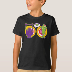 Mr.パープル&グリーン恋しく思クワイカートカートキャラクター Tシャツ