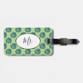 Mr.パームプリントターコイズラゲージタグ ラゲッジタグ (裏面横)