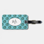 Mr.パームプリントターコイズラゲージタグ ラゲッジタグ (裏面横)
