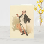 Mr.ピックウィックby Kyd, Dickens' The Pickwick紙 カード (黄色い花)