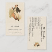 Mr.ピックウィックby Kyd, Dickens' The Pickwick紙 名刺 (正面/裏面)