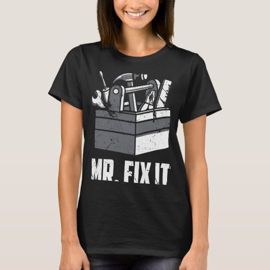 Mr.フィックスパパHandyman Father's Day Repair Tools Tシャツ (正面)
