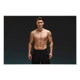 Mr.ブラックショーツ熱い男のポスター フォトプリント
