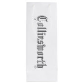 Mr.ブラック文字の夫人 ワインギフトバッグ (裏面)