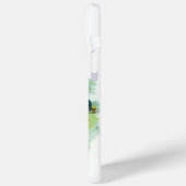 MR.ペリカン魚釣りモノグラム、ホワイト Case-Mate iPhoneケース (裏面 / 左)