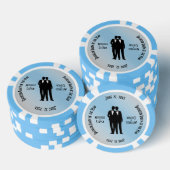 Mr.ミスター・バチュラーパーティ・ブルー ポーカーチップ (積み重ね)