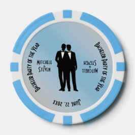 Mr.ミスター・バチュラーパーティ・ブルー ポーカーチップ