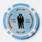 Mr.ミスター・バチュラーパーティ・ブルー ポーカーチップ (裏面)